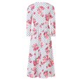thumbnail image 3 of Mikilon Girls Casual Maxi Floral Dress Long Sleeve Holiday Dresses with Pockets, 3 of 3