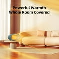 thumbnail image 7 of Space Heater, 600W Small Desk Heater for Indoor Use,Fast Safety Personal Desktop Heaters for Bedroom Table Home Office(Olive Green), 7 of 7