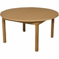 thumbnail image 3 of Wood Designs HPL42RND14 Round High Pressure Laminate Table with Hardwood Legs- 14", 15" Height, 42" Width, 42" Length, 3 of 4