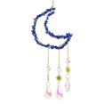 thumbnail image 2 of Moon Shape Hanging Wind Chimes, Crystal-Decorated Hanging Ornaments, Room Wall Decor, Crystal Dream Catcher Pendant for Windows, Gardens, Home Decoration, 2 of 5