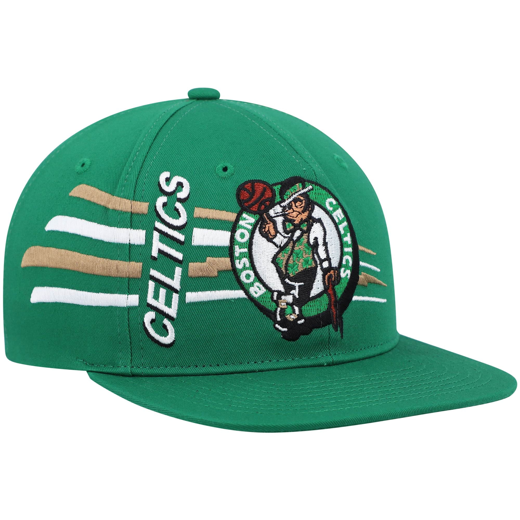 Mitchell & Ness Nba Boston Celtics Paintbrush Snapback Cap in Green for Men Mens Accessories Hats 