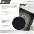 thumbnail image 2 of Stylish Undermount 32" Graphite Black Double Bowl Kitchen Sink with Grids & Strainers S-701XN, 2 of 15