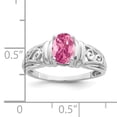 thumbnail image 2 of Primal Gold 14 Karat White Gold 7x5mm Oval Pink Tourmaline Ring, 2 of 4