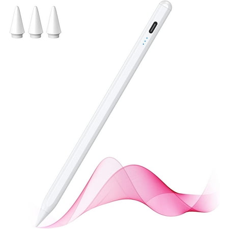Sunpolin Stylus Pen for Apple iPad, Palm Rejection & Tilt Active Pencil Compatible with iPad Pro 11/12.9, iPad 9/8/7/6, iPad Air 4/3, iPad Mini 6/5