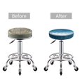 thumbnail image 5 of Fotbe Christmas Snowflakes Stool Covers Round,Waterproof Round Bar Stool Covers Bar Chair Covers Washable Stool Cushion Slipcover for 12-14 Inch Chair-13 inch, 5 of 7