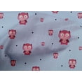 thumbnail image 4 of oneOone Cotton Poplin Fabric Dot & Cartoon Owl Bird Decor Fabric Printed BTY 42 Inch Wide, 4 of 4