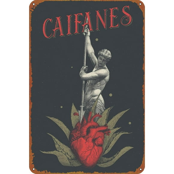 KIVYYB Caifanes Poster Metal Plaque Tin Sign,Vintage Metal Pub Club Cafe bar Home Wall Art Decoration Poster Retro 8x12 inches