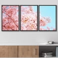 thumbnail image 3 of wall26 Framed Canvas Print Wall Art Set Vibrant Japanese Cherry Blossom Flower Botanical Floral Photography Realism Decorative Nature Colorful for Living Room, Bedroom, Office - 24"x36"x3 B, 3 of 5