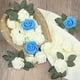 thumbnail image 5 of 50 Uds. De flores artificiales, rosas artificiales de espuma de tacto Real, rosas rosadas falsas de 7cm para ramos de bricolaje, fiesta de boda, 5 of 5