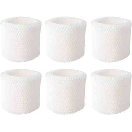 Colorfullife 6 Pack Humidifier Wicking Filters for Honeywell Humidifier Replacement Filter HAC-504AW HAC504V1 HAC-504 Filter A Dimensions: 5 H x 4 1/4 ID x 6 1/2 OD x 1 Thick. Compatible with HCM-300 Series: HCM-300T  HCM-305T  HCM-310T  HCM-315T  HCM-350  HCM-350B  HCM-350W  HCM-450BCST  HCM-500 Series: HCM-530  HCM-535  HCM-535-20  HCM-540  HCM-550  HCM-550-19  HCM-551  HCM-560. HCM-600 Series: HCM-630  HCM-631  HCM-632  HCM-632TG  HCM-635  HCM-640BW  HCM-645  HCM-646  HCM-650  HCM-700 Series: HCM-710  HCM-1000 Series: HCM-1000  HCM-1000C  HCM-1010  HCM-2000 Series: HCM-2000C  HCM-2001  HCM-2002  HCM-2020  HCM-2050  HCM-2051  HCM2052  HEV-312  HEV-355. Compare to part # HAC-504  HAC-504AW  HAC504V1. Package include 6pcs filters