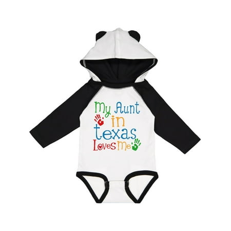 

Inktastic My Aunt in Texas Loves Me Gift Baby Boy or Baby Girl Long Sleeve Bodysuit