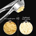 thumbnail image 5 of HongHeng Clearance Under $2.00 Alloy Garlic Press Kitchen Tool Manual Garlic Puree Pounding Machine Garlic Press Machine Garlic Peeler, 5 of 7