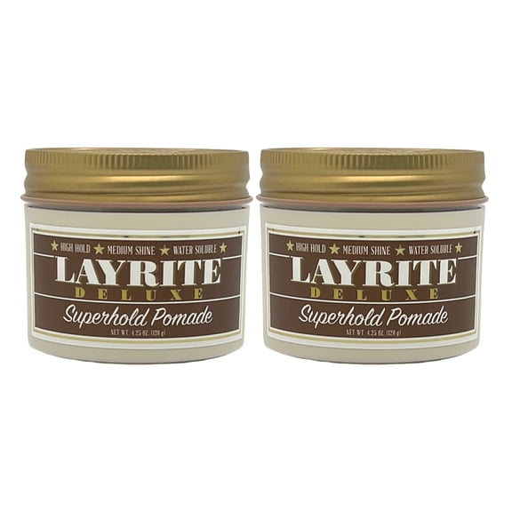 Layrite Superhold Pomade 4.25 Oz (Pack of 2)