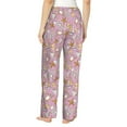 thumbnail image 3 of Goofa Seafood Printed Soft Pajama Pants for Women, Wide Leg Comfy Casual Lounge Yoga Pants-, 3 of 9