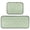 Small White Daisy Pattern, variant on 2-Piece Kitchen Mat Set Non Slip Washable Floor Mats Decorative Rugs for Kitchen Sink Laundry Small Butterfly and Rose Pattern