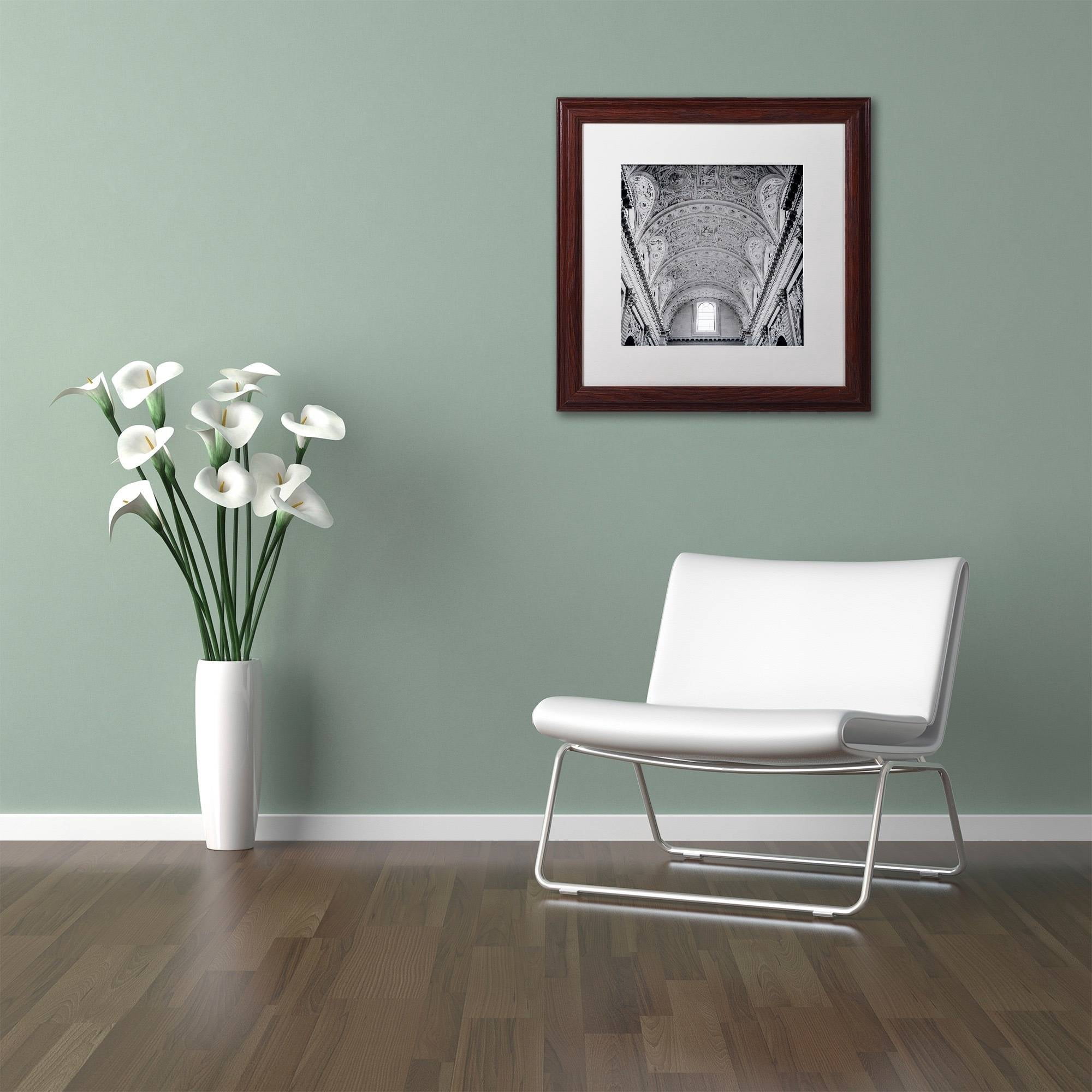 Trademark Fine Art "Paris II" Canvas Art by Alan Blaustein, White Matte, Wood Frame