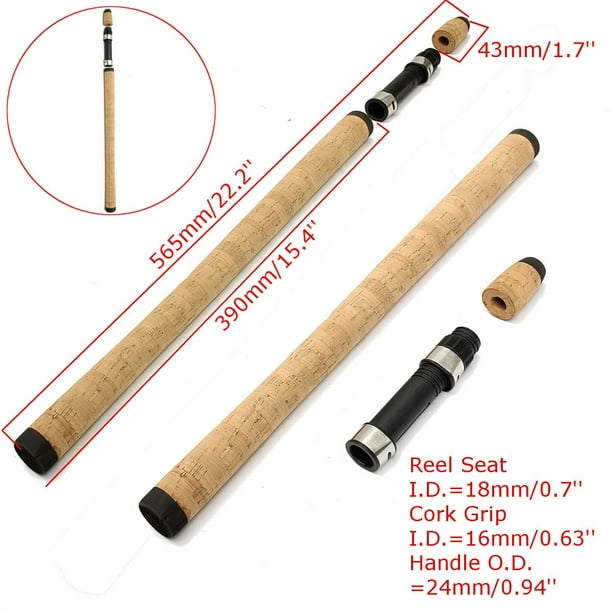 2X DIY Fishing Rod or Repair Composite Cork Handle Spinning Grip Reel 