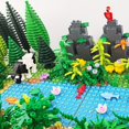 thumbnail image 2 of MOC River Valley Animal Scene Particle Building Blocks Assembly, 2 of 5