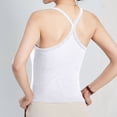 thumbnail image 3 of New Back Bottoming Shirt With Chest Pad Slim Underwear Without Bra Top Ladies' Word Collar Inside. Seamless Top Womens Lace Top Underwear Women Crop Top Too Linen Tops for Women Loose Womens Silk, 3 of 4