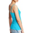 thumbnail image 5 of Hanes Womens Stretch Cotton Cami with Built-In Shelf Bra, 2XL, Flying Turquoise, 5 of 5