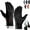 Black, variant on Winter Gloves Touch Screen Warm Gloves, Cold Weather Windproof, Cycling Driving Riding Bike, Thermal Gloves Non-Slip, Silicone Gel Adjustable Full Finger Mittens