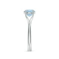 thumbnail image 3 of Angara Natural 1.12 Ct. Aquamarine Solitaire Ring in Sterling Silver for Women (Ring Size: 11.5), 3 of 10