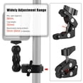 thumbnail image 2 of Andoer Multi-functional Clamp Ball Mount Clamp Articulating Friction Arm Super Clamp with 1/4 Inch Screw for Monitor LED Video Light Flash Light Microphone, 2 of 7