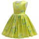 thumbnail image 2 of Niñas Joy Disfraz Película Niños Halloween Cosplay Fiesta sin Mangas Vestido Amarillo, 2 of 6