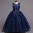 thumbnail image 3 of Vestido de novia largo para niños Vestido de princesa de malla abullonada Vestido de niña de 3 a 15 años Vestido de niña para niños Vestido de niña, 3 of 5