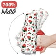 thumbnail image 6 of 40oz Red Cherry Fruit Pattern Stainless Steel Flip Straw Tumbler Spill Proof Travel Cup Double Wall Vacuum Insulated Coffee Mug with Top Handle, 6 of 6