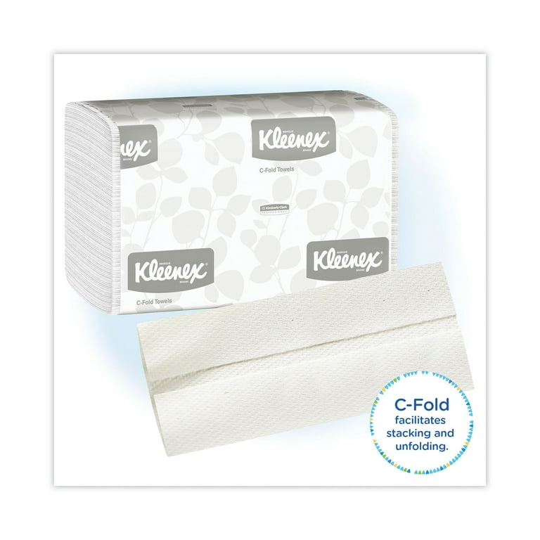 Kleenex C Fold Paper Towels 10.13 x 13.15 White 150 Pack 16