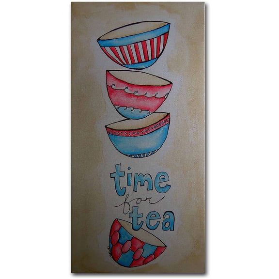 Trademark Fine Art "Tea Time" Canvas Art by Nicole Dietz
