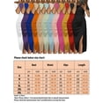 thumbnail image 2 of Grianlook Women Long Dress Off Shoulder Maxi Dresses Short Sleeve Evening Gown Ladies Kaftan Sexy Solid Color Light Pink 3XL, 2 of 2