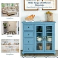 thumbnail image 4 of Costway Buffet Sideboard Table Kitchen Storage Cabinet w/ Drawers & Doors Blue, 4 of 10