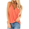 thumbnail image 4 of asdoklhq 2025 Summer Fall Womens Tops Clearance under $5 Fashion Sexy Casual Women Sleeveless Camis V-Neck Solid Ladies Tops Slim Vest Pink XXXL, 4 of 9