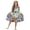 Bohemian Floral Dragonfly, variant on Hippie Floral Turkey Print Toddler Girl Long Sleeve Dresses Breathable A-Line Ruffle Trim Dress Soft Fall Outfits for Girls Patchwork Dresses, 7-8 Y