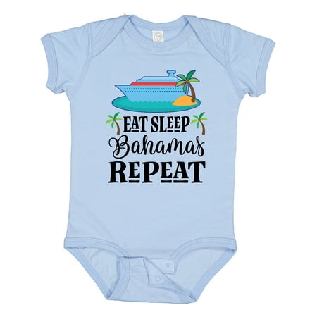

Inktastic Eat Sleep Bahamas Repeat Gift Baby Boy or Baby Girl Bodysuit