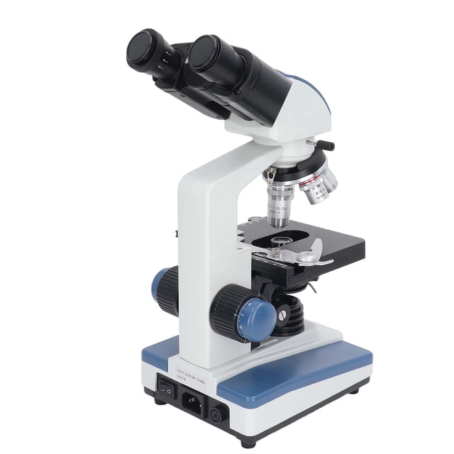 Microscopio Binocular ANGGREK Compuesto de Laboratorio 40X a 2500X Doble Capa con Luz Fría LED