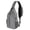Gray, variant on Chest Bag Travel Backpack for Men and Women, Lightweight Single Strap Backpack, Hiking Cycling,7x3.5x15 inchch