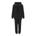 thumbnail image 6 of Tweang Sweater Sets for Women Womens Sets 2 Piece Outfits Fall Womens Sweatsuits 2 Piece Set Gym Outfits for Women Set Skirt Sets Women 2 Piece Outfits Pajamas for Women Set Black L, 6 of 6