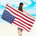 thumbnail image 5 of SLYNSHome Beach Towel Microfiber 27.5x55 inch American Flag Lightweight Travel Towels for Swim Pool Yoga Gym Camping Beach Essentials Accessories Vacation Gift, 5 of 6