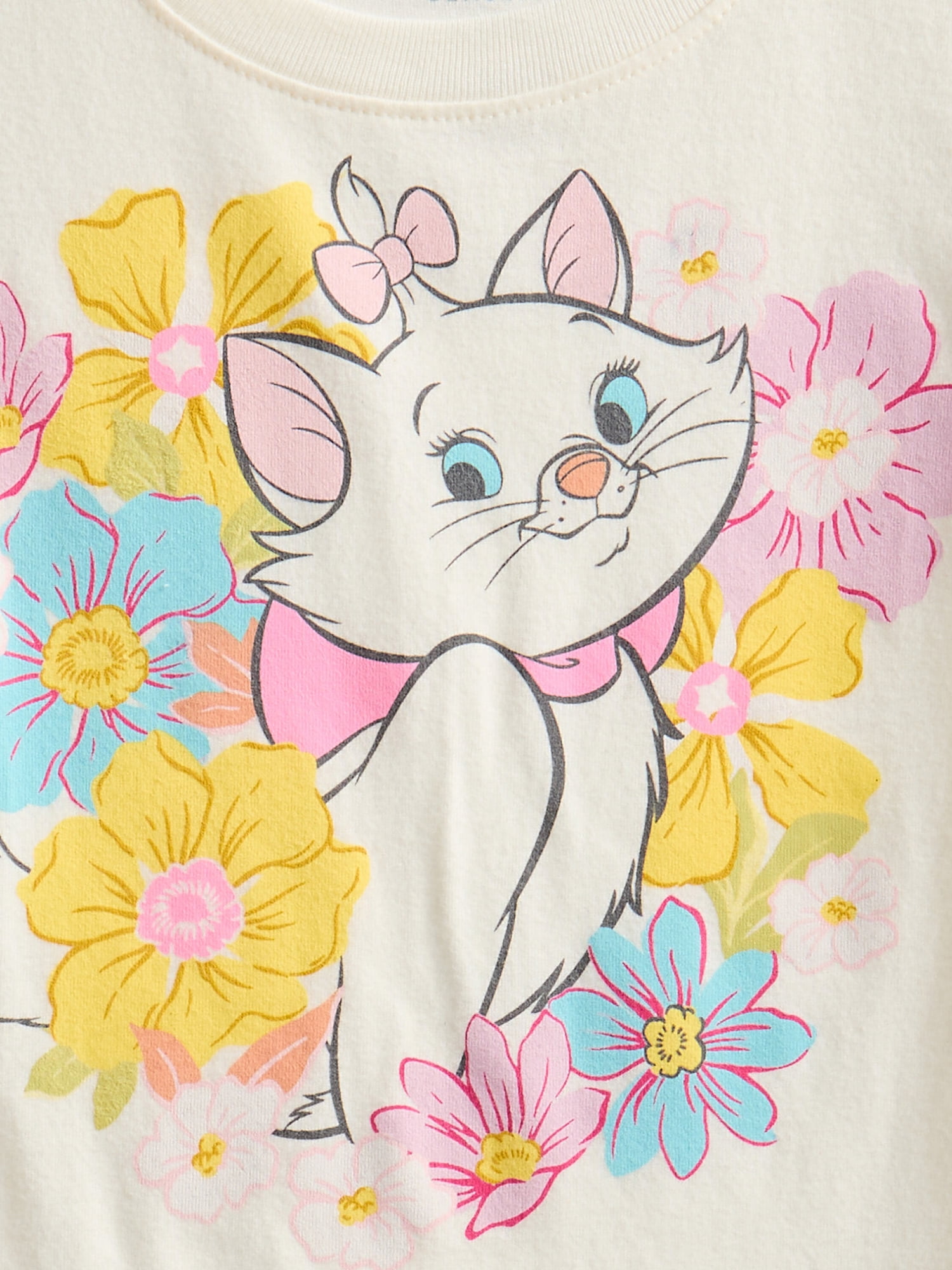 Disney Classics Marie Toddler Graphic Crewneck Tee with Short Sleeves, Sizes 12M-5T
