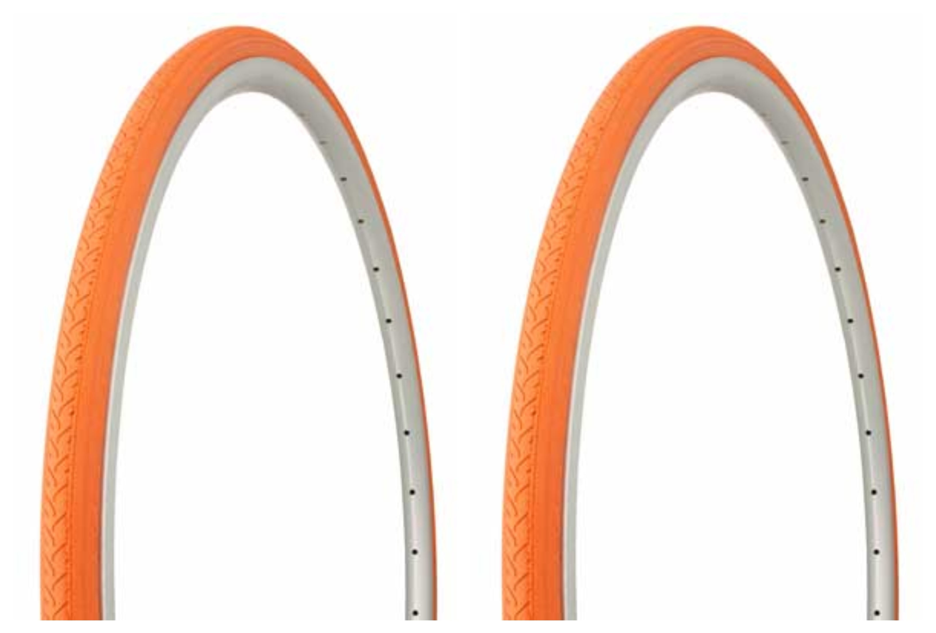 Tire set. 2 Tires. Two Tires Duro 700 x 25c Orange/Orange Side Wall HF