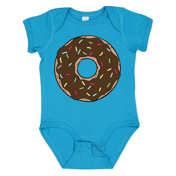 Inktastic Chocolate Donut, Doughnut, Glaze, Icing, Sprinkles Boys or Girls Baby Bodysuit