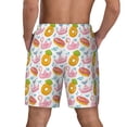 thumbnail image 2 of Lsque Mens Swim Trunks Flamingo And Pineapple Pattern - Bathing Suit Compression Liner - Beach Swim Shorts Swimwear - (S-3XL) - Stretch Quick Dry -Medium, 2 of 9