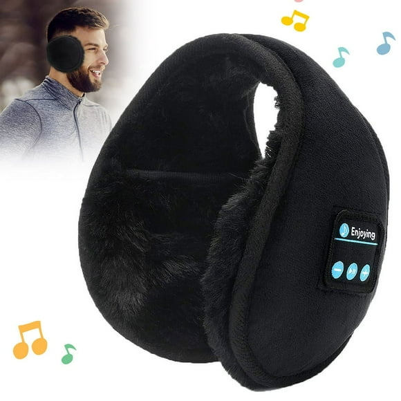 FNNMNNR Bluetooth Ear Muffs for Winter Wireless Bluetooth 5.0 Headphones with Speaker Hands Free Call Folding Music Ear Warmer USB Charging Bluetooth Headsets Ear Muffs for Men Women Outd