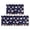 Rooster and Floral Navy Pattern, variant on Rooster and Floral White Pattern Anti Fatigue Kitchen Rugs Set Of 2, Non Slip Washable Decorative Floor Mats for Kitchen Sink Laundry, 17"x30" and 17"x47"