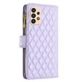 thumbnail image 3 of Dteck Zipper Wallet Case for Samsung Galaxy A33 5G,Luxury Leather Magnetic Closure Folio Flip Holder 9 Card Slots Phone Case with Wrist Strap,Purple, 3 of 10