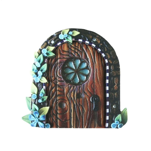 AITOCO Fairy Door for Wall Wooden Fairy House Miniature Door Garden Fairy Door Wood Fairy Garden Art Doors for Tree Fairy Home Garden Yard Decoration efficient