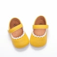 thumbnail image 4 of Yoyauz Baby Girl Mary Jane Shoes Anti Slip Rubber Sole Ballet Slippers Princess Dress Wedding Shoes Newborn Kids Shoes Toddler Shoes（0-12 Month）, 4 of 5